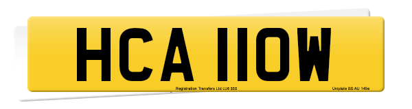 Registration number HCA 110W